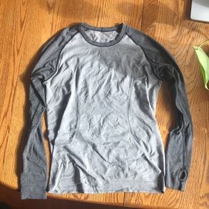 Lululemon (feels like size 8) grey running long sleeve